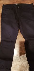 Express black denim capris